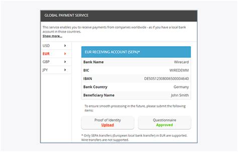 payoneer iban number|International Business Payment Account .